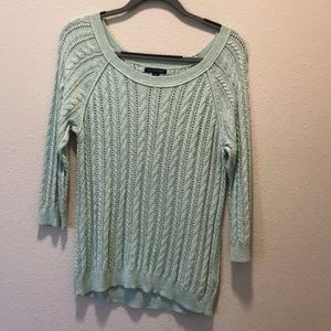 Light Blue Knit Sweater - M
